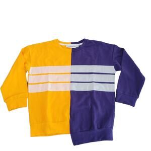 Gardner and the Gang Pullover Sweater Shimmery Stripes Colorblock Girls 4/6 Yr